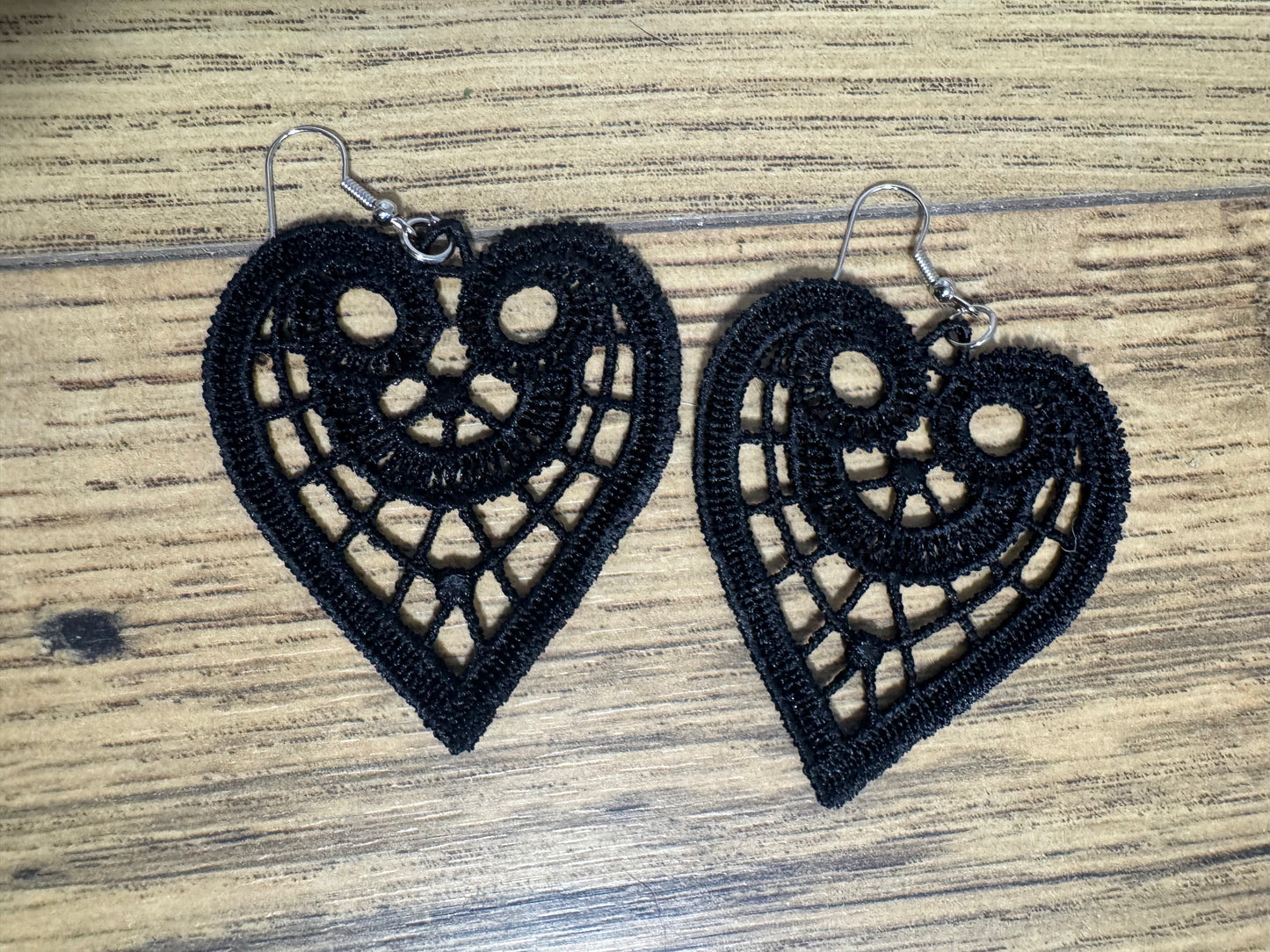 Black Lace Earrings