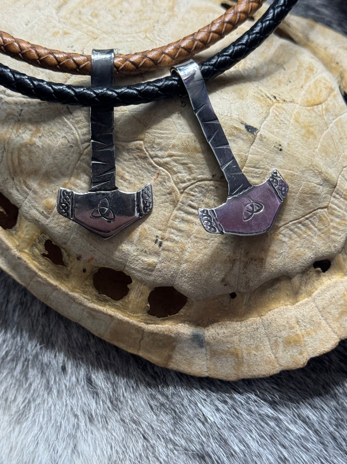 Sterling Silver Mjolnir Necklace