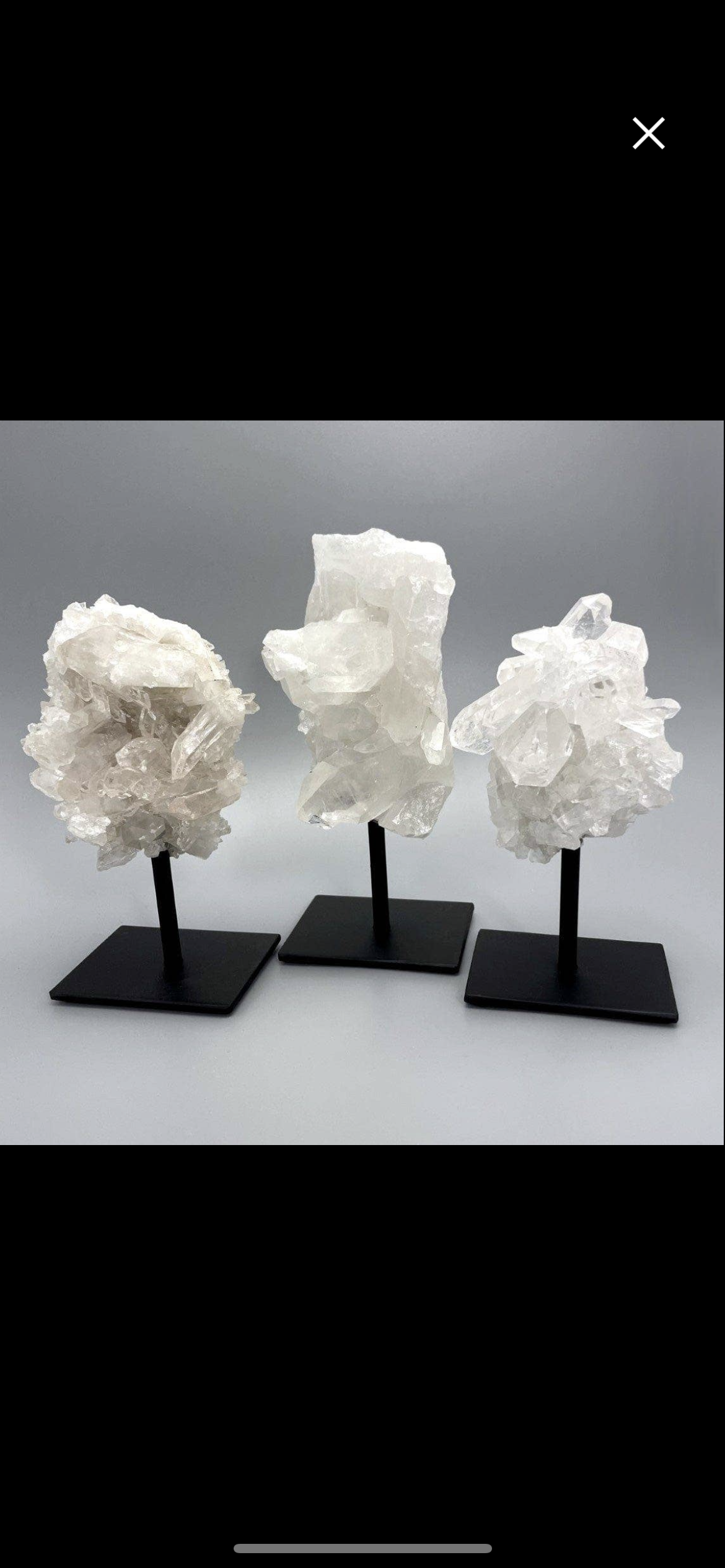 Quartz Cluster on Stand