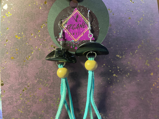 Black Cowboy Hat Dangles