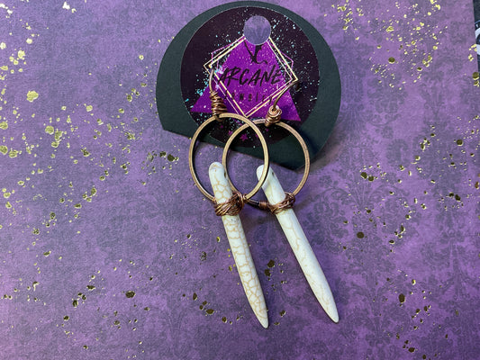 Desert Witch Copper Spear Earrings