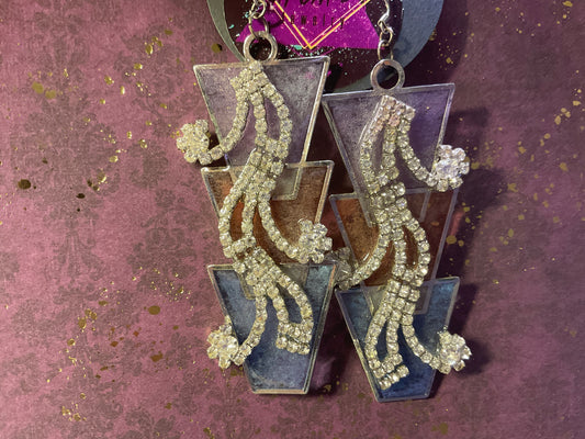 Desert Witch Stained Glass Earrings