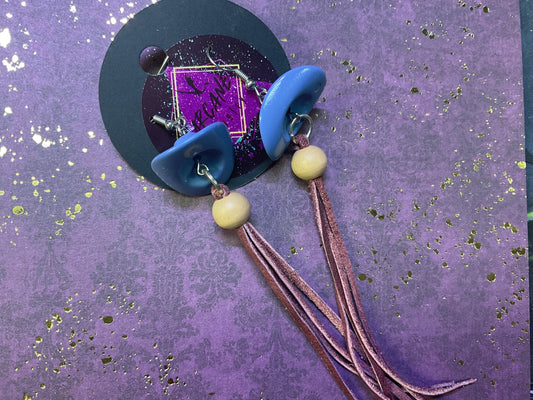 Blue Cowboy Hat Dangles