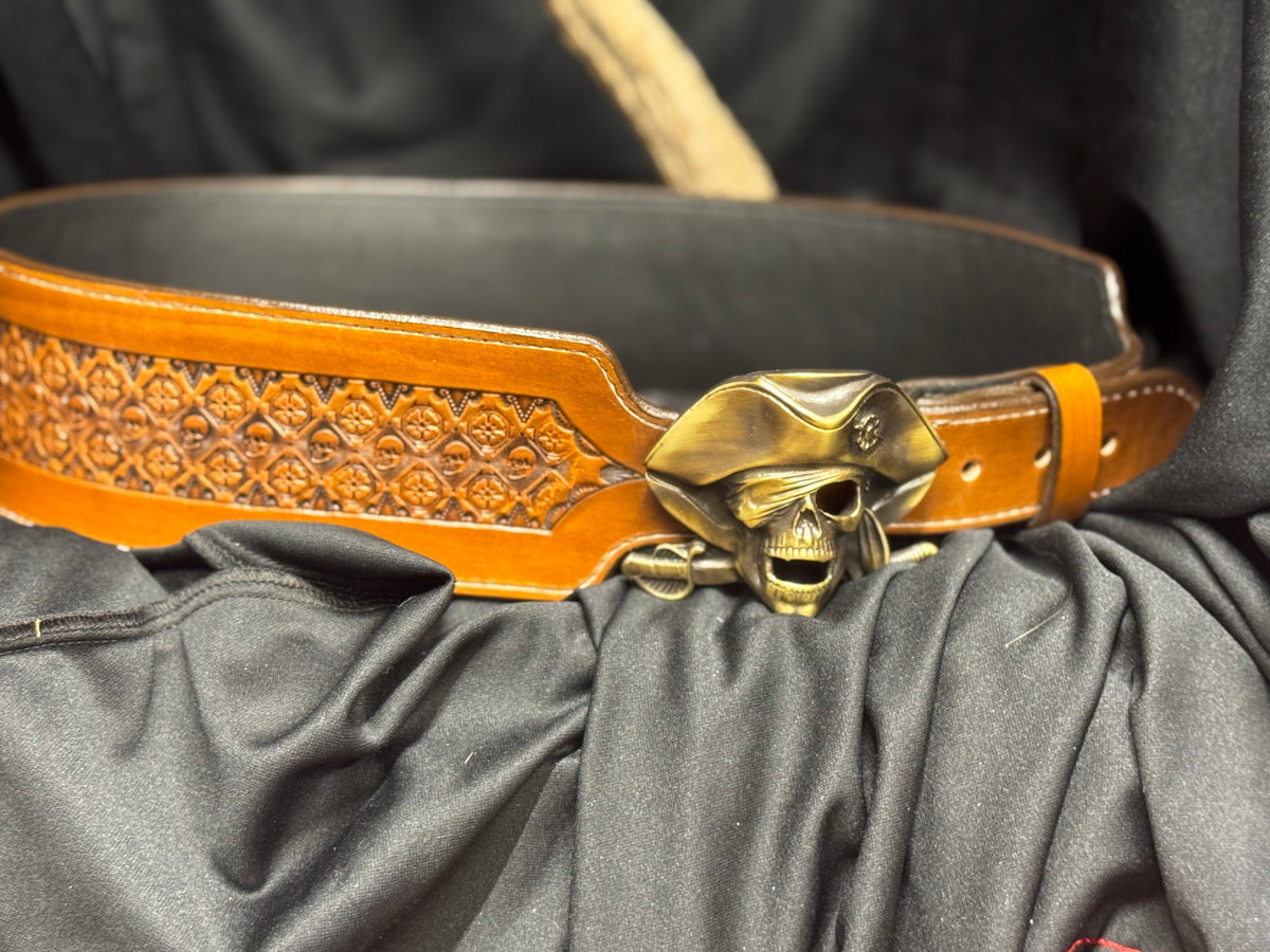 3 inch pirate belt 37-42 inch