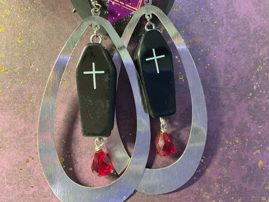 Desert Witch Coffin Earrings