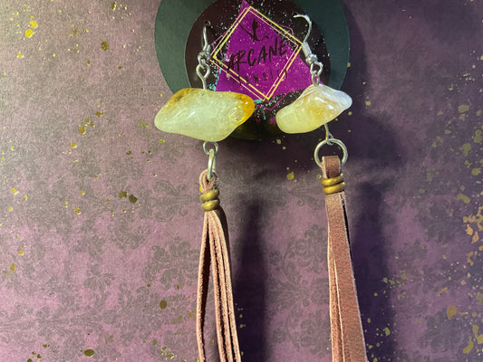 Citrine Fringe Earrings