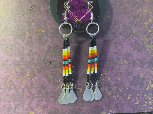 Black Beaded Dangles