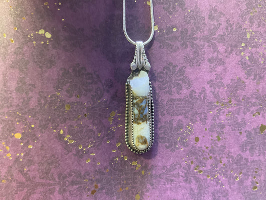 Quartz Matrix Sterling Silver Necklace