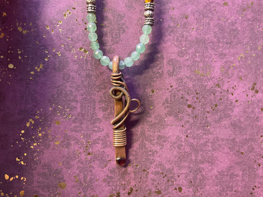 Garnet Copper Necklace
