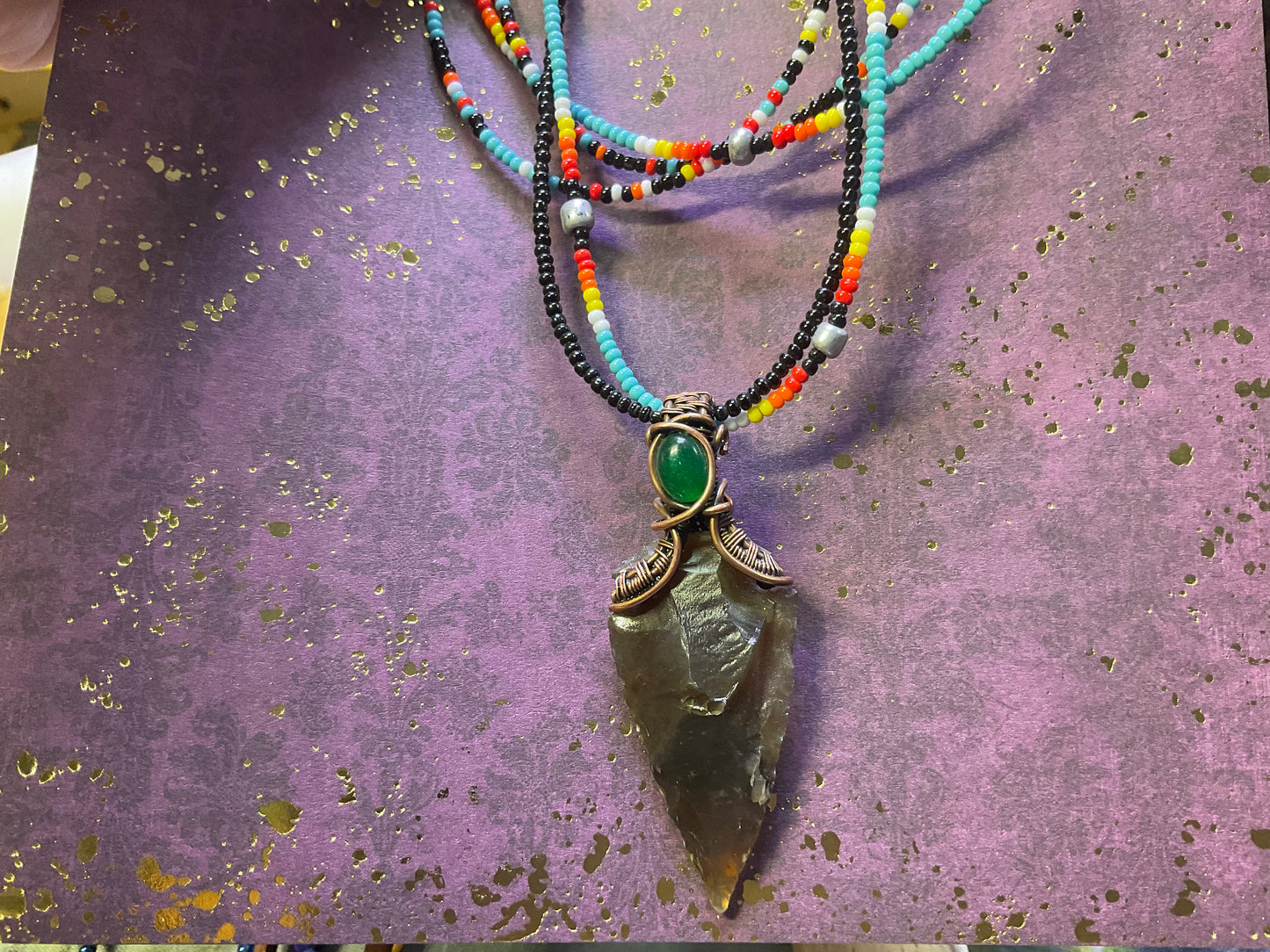 Arrowhead Multi Strand Necklace