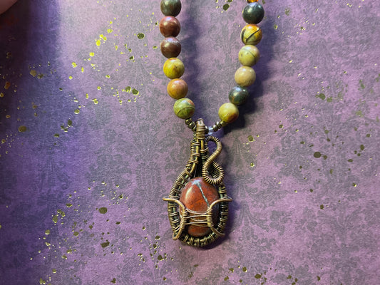 Jasper Copper Necklace