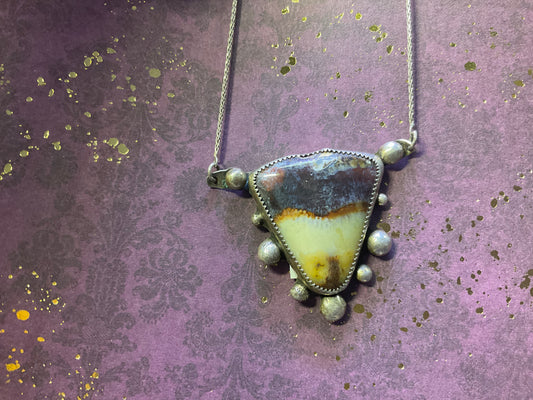 Septarian Sterling Silver Necklace