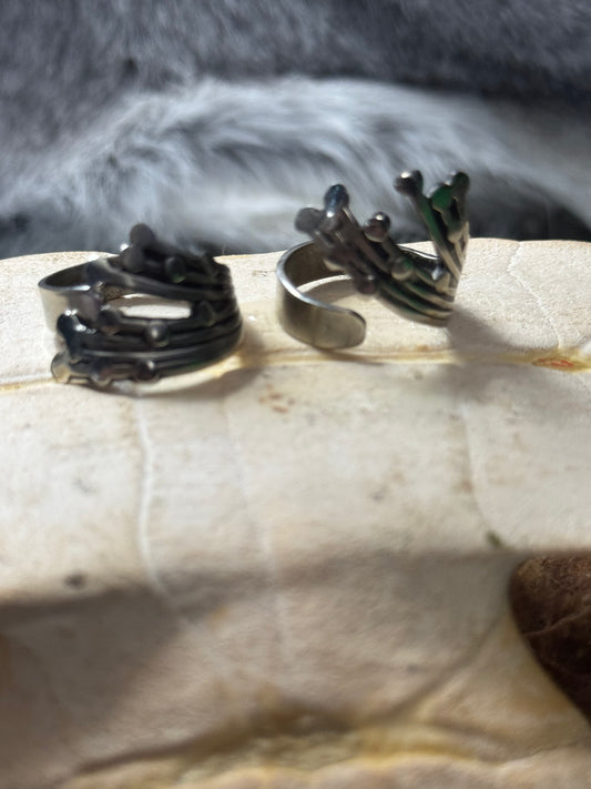 Shooting Stars Adjustable Sterling Silver Ring