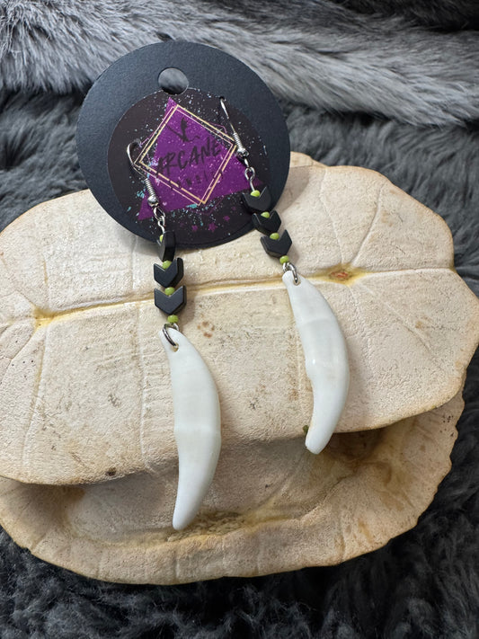 Coyote Teeth and Arrows Earrings