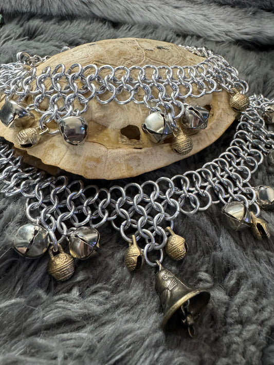 Silver Fancy Boot Bells