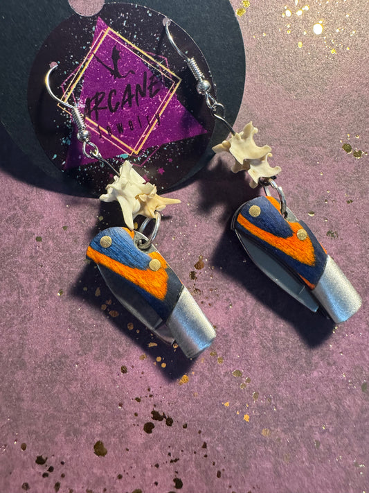 Pocketknife Earrings Beaded