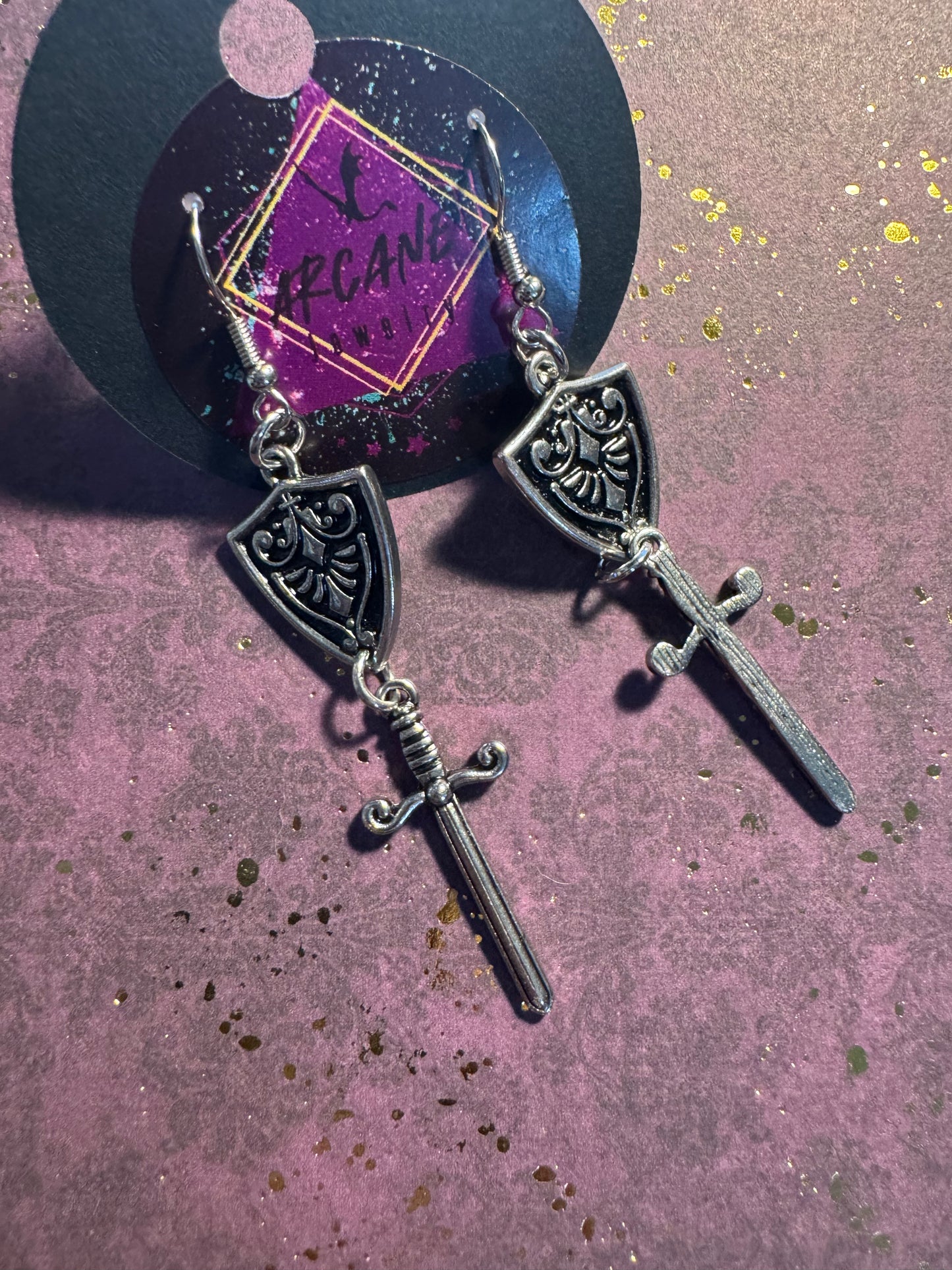 Sword and Shield Earrings