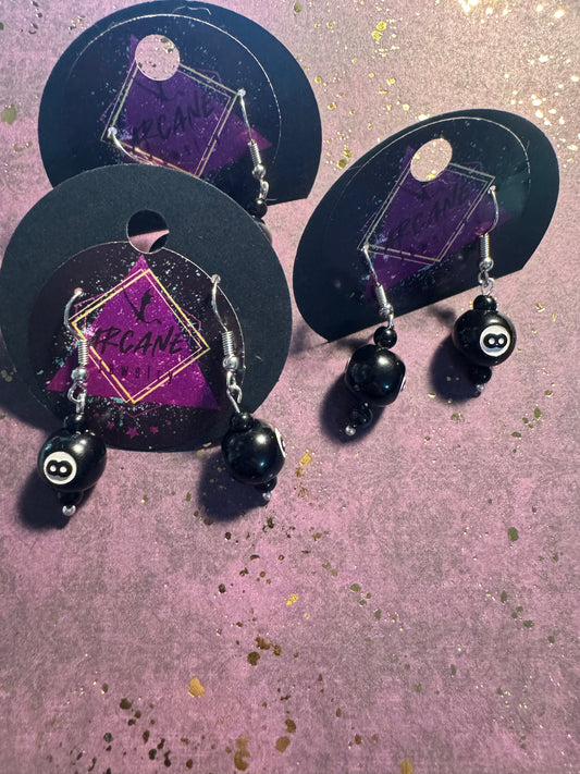 8 Ball Earrings