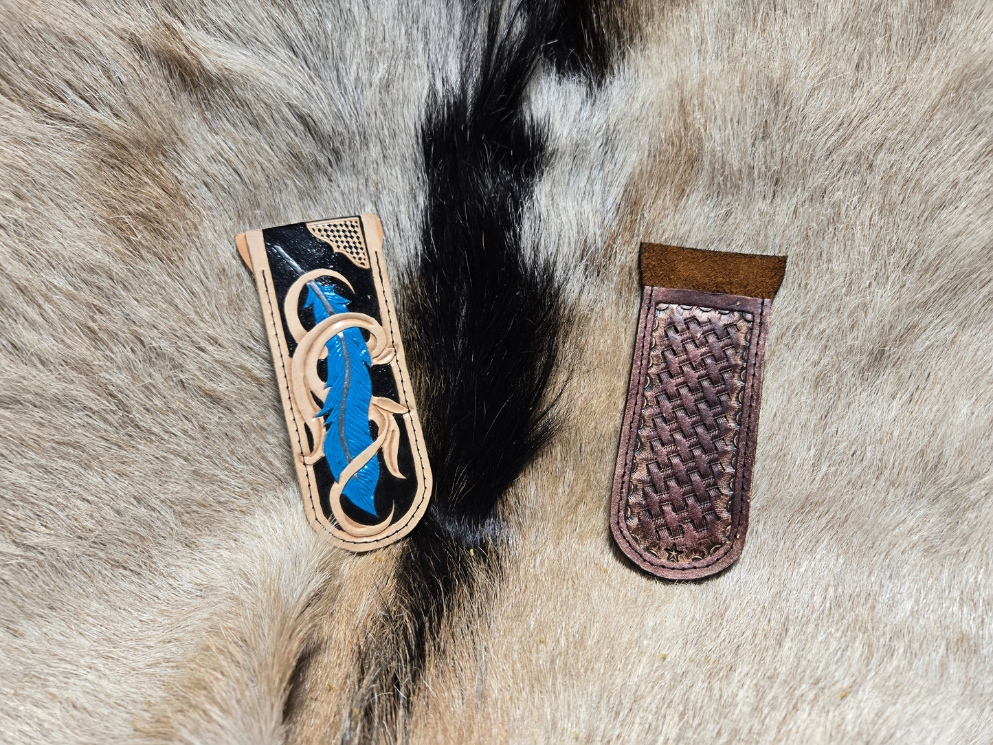 Iron Skillet leather heat sleve