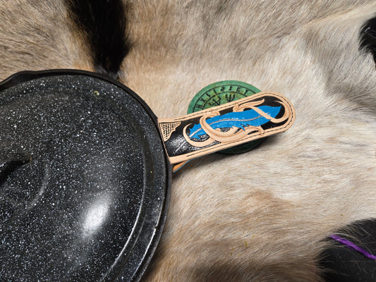 Iron Skillet leather heat sleve